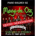 PASE GOLDEN OZ QUITO-ECUADOR 25-ENE-2025