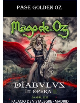 Pase Golden Oz- Diabulus In Ópera II Madrid 2025
